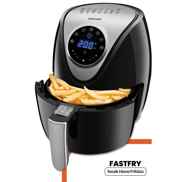 fastfry digital touch 4.5 liter airfryer oil free frying hot air fryer